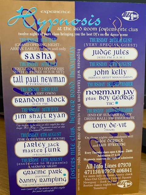 hypnosis events poster
